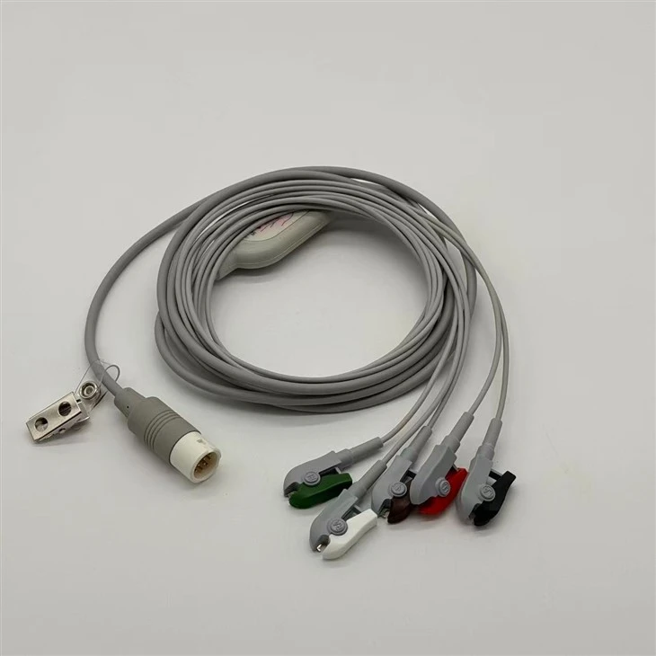 ECG/EKG Cable 989803143201 12-Pin 5-Lead Clip suppliers