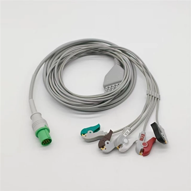 Hellige 10-Pin 5-Lead ECG/EKG Cable factory