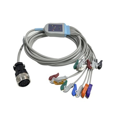 Konpatib Mortara Quinton EKG Kab 10-Plon Clip AHA
