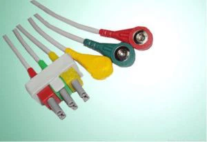 Philips 3lead ECG Fil Set pou M1623 / m1633A, menen / Grabber / clip