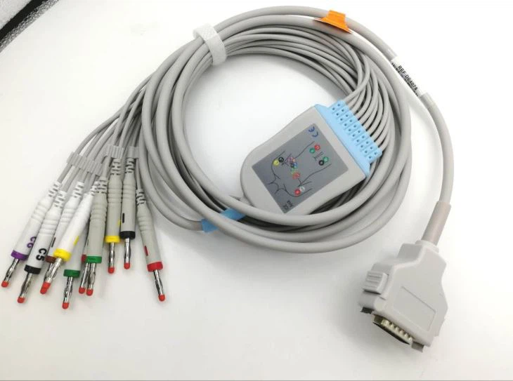 Fukuda Densih 10-lead EKG Cable ,DIN3.0,IEC,4.7K