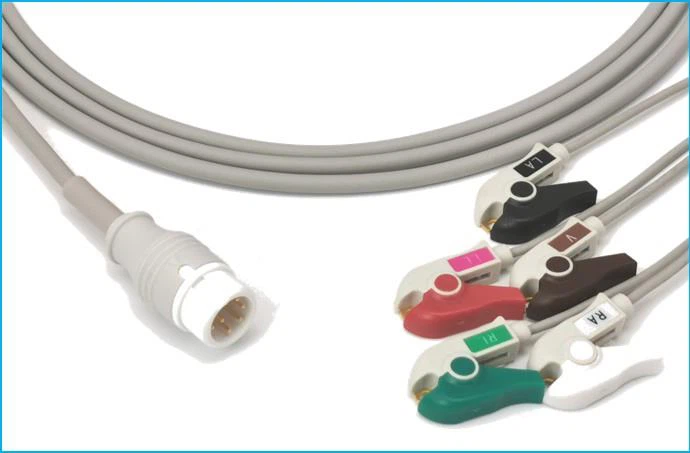 Philips 8pin 5lead ECG Cable with clip