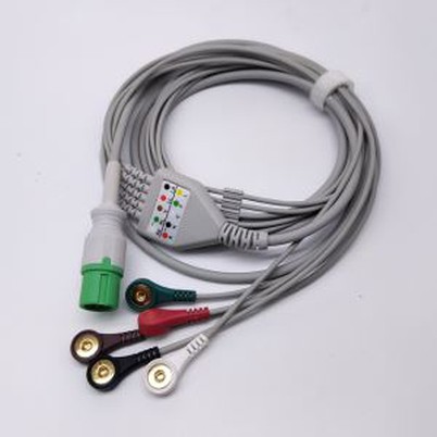 Contec Compatible One-piece ECG Cable 5 Leads